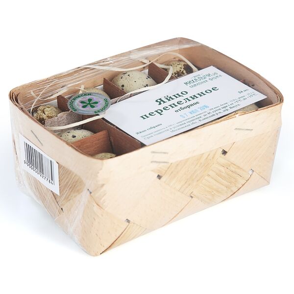 Яйцо фермерское МИХАЛЫЧИ перепелиное отборное 24шт Россия