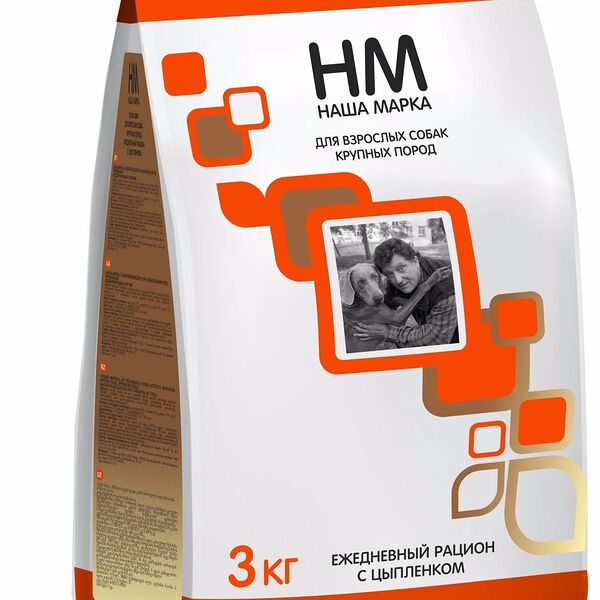 Корм Наша Марка для собак крупных пород старше 1 года, с цыпленком