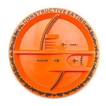 Тарелка «Строительная серия» для мальчиков, Constructive Eating, 1 шт., США