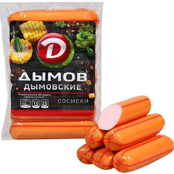 Сосиски вареные ДЫМОВ Дымовские