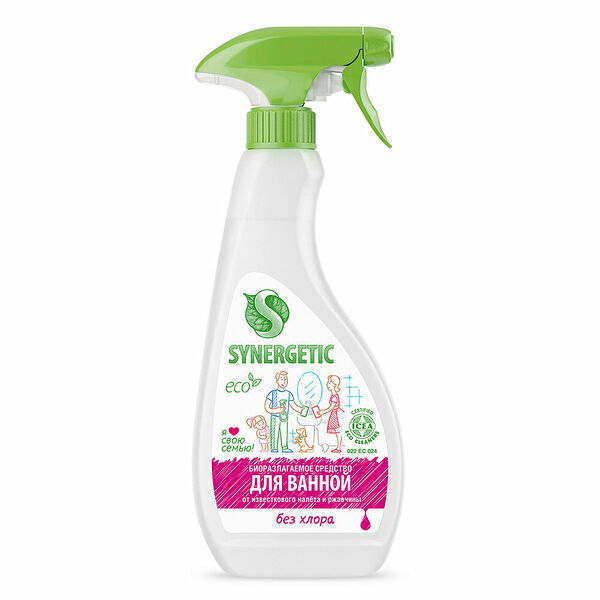 Чистящее средство Synergetic для сантехники без хлора 500 мл