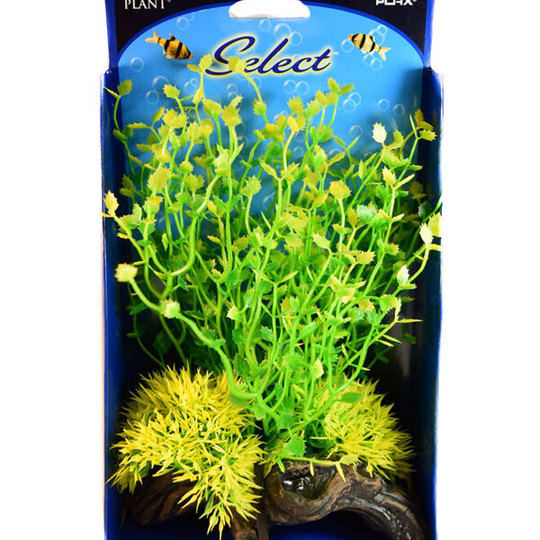 Распылитель для аквариума Растение на коряге желто-зеленое