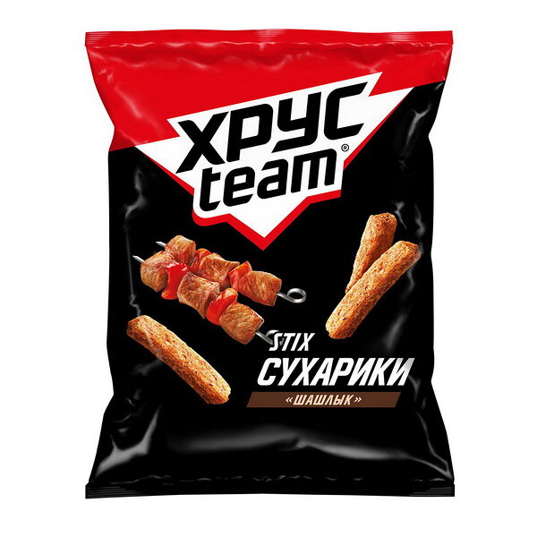 Сухарики хруст Хрусteam Stix со вк Шашлыка 60г