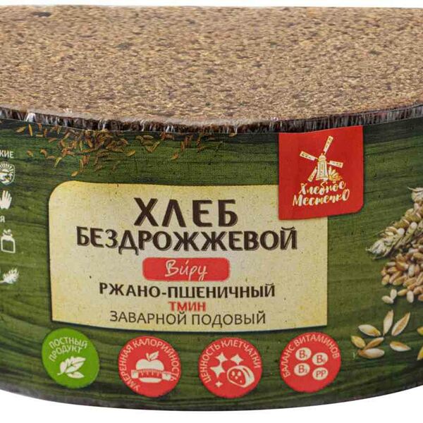 Хлеб Виру Хлебное местечко бездрожжевой заварной нарезанный