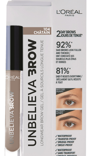 Тинт для бровей `LOREAL` UNBELIEVA BROW тон 104 chatain (стойкий)