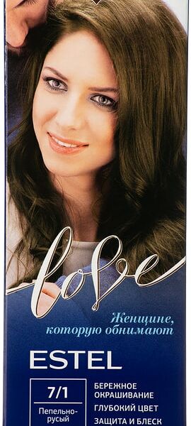 Крем-краска для волос Estel Love 7/1 Пепельно-русый