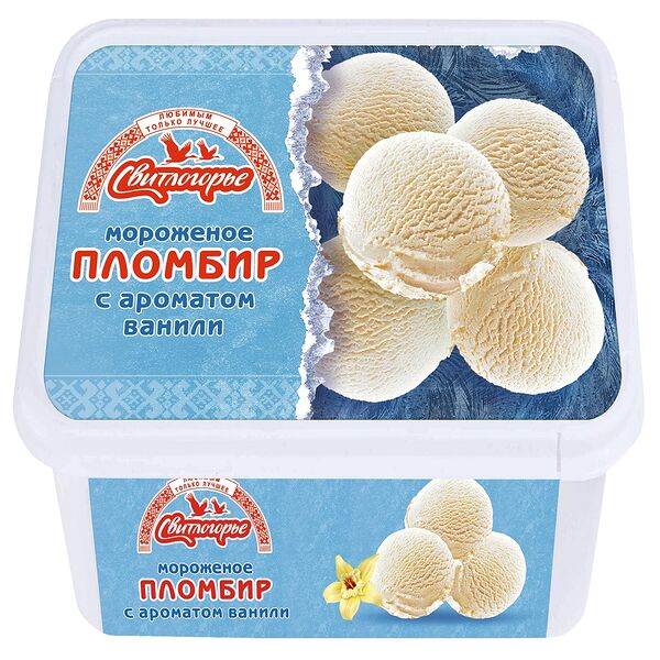 Мороженое свитлогорье 500 г 15% пломбир с ароматом ванили