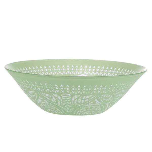 Салатник Pasabahce Boho, 16 см, стекло, зеленый