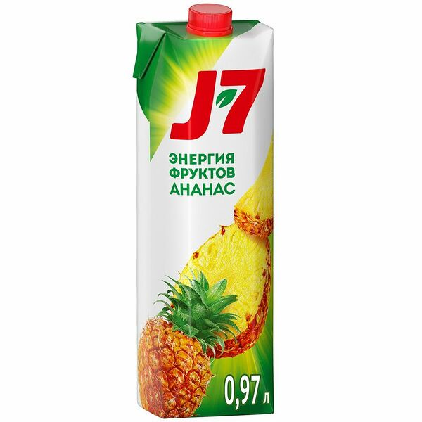 Нектар J7 Ананас с мякотью, 970мл