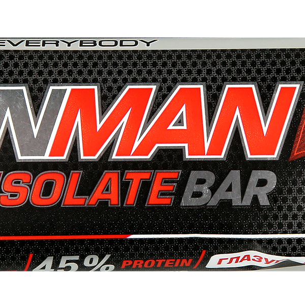 Батончик протеиновый IRONMAN Protein Bar Клубника, в белой глазури, с коллагеном, 50г