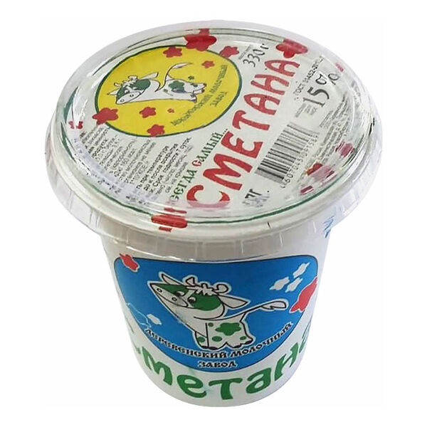 Сметана Деревенский молочный завод, 15%