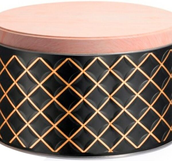 Банка для сыпучих продуктов Mallony Classico Nero жестяная с крышкой 3.2л