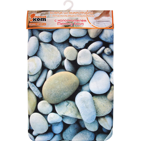 Коврик для ванной комнаты РЫЖИЙ КОТ Галька