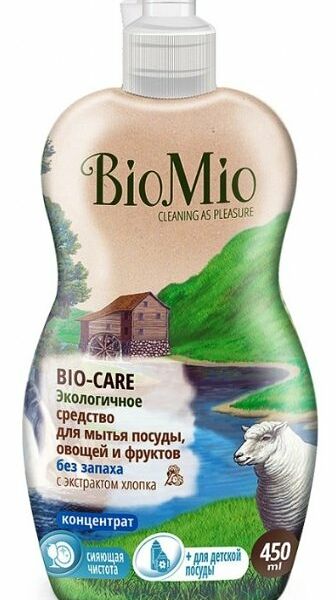 Средство для мытья посуды BioMio Bio-care Хлопок без запаха