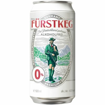 Пиво безалкогольное Fürstkeg Alkoholfrei светлое фильтрованное 0.5%, 500мл