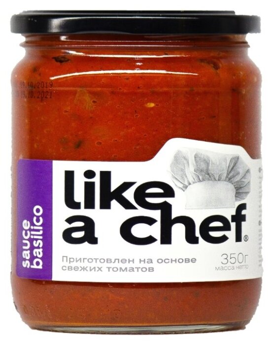 

Соус томатный Like a Chef Basilico