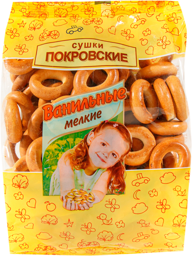 

Сушки Покровский хлеб Мелкие со свкусом ванили 200 г