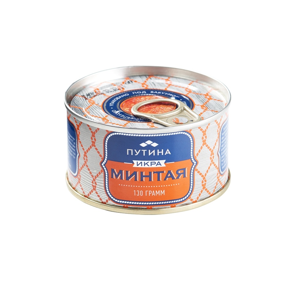 

Икра минтая Путина пробойная соленая 130 г