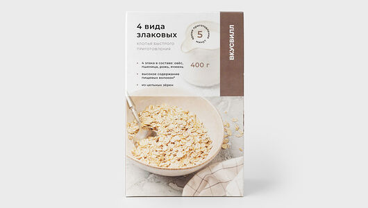 Хлопья 4 вида злаковых
