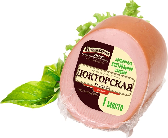 

Колбаса Егорьевская Докторская вареная 450 г