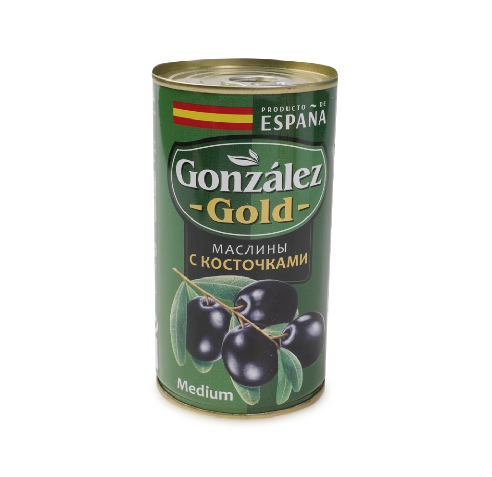 

Оливки черные Gonzalez Gold Medium с косточкой