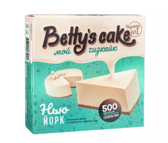 

Чизкейк Нью-Йорк сырный Betty`s cake замороженный 500 г