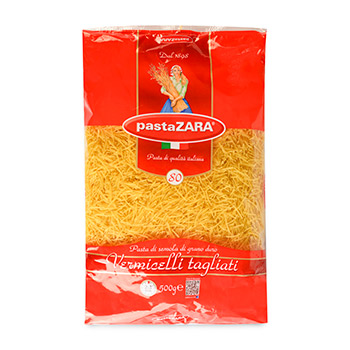 

Макаронные изделия Pasta Zara Vermicelli Tagliati 80 500 г