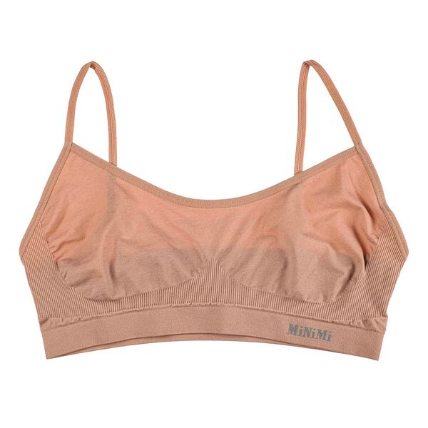 Minimi active new майка-топ на тонких бретелях, р-р: 44/46, 93% полиамид, 7% эластан, бежевый, ma121