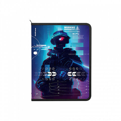 Папка для тетрадей A4+ ErichKrause Cyber Game на молнии пластиковая