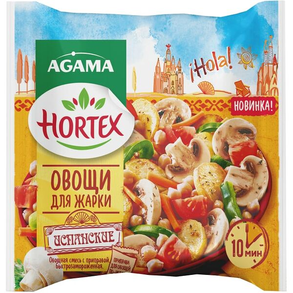 Смесь овощная Hortex Испанские овощи для жарки 400г