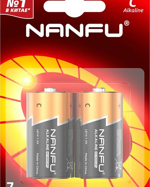 Батарейка Nanfu С LR14 2B 2шт