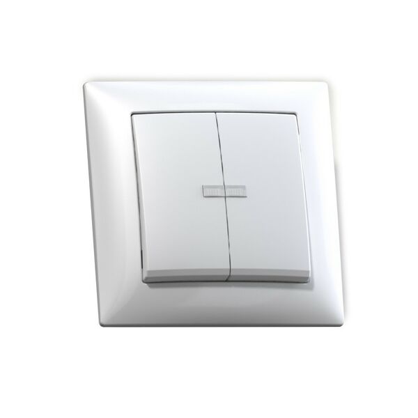 Выключатель Селена С510-397 двухклавишный