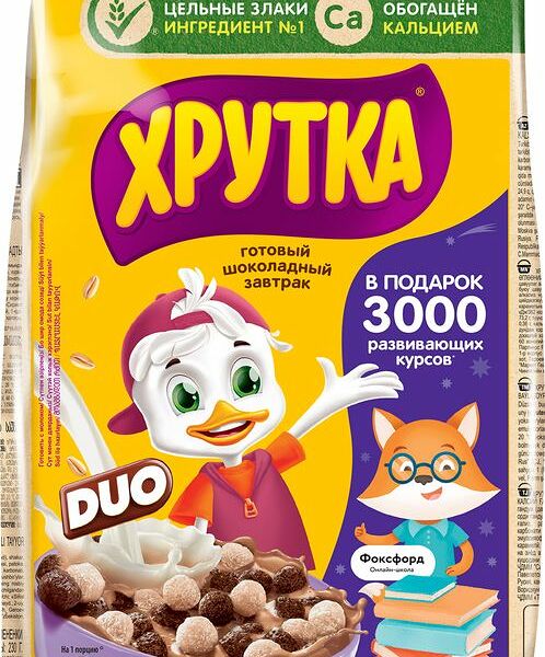 Завтрак Хрутка Duo готовый шоколадный обогащенный 230г