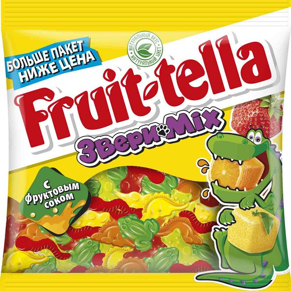 Жевательный мармелад Fruit-tella Звери Mix 150 г