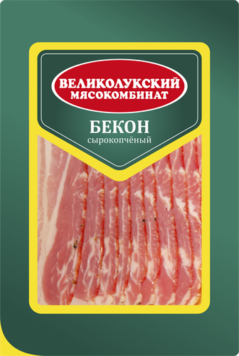 

Бекон сырокопченый МК ВЕЛИКОЛУКСКИЙ нарезка, 150г