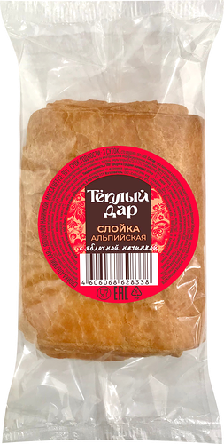 Слойка Теплый Дар Альпийская с яблочной начинкой, 90г