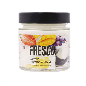 Мусс творожный Fresco манго, виноград, клубника 