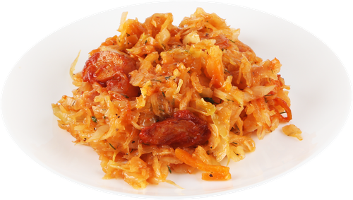 

Капуста тушеная Лента Fresh с жареными колбасками весовая