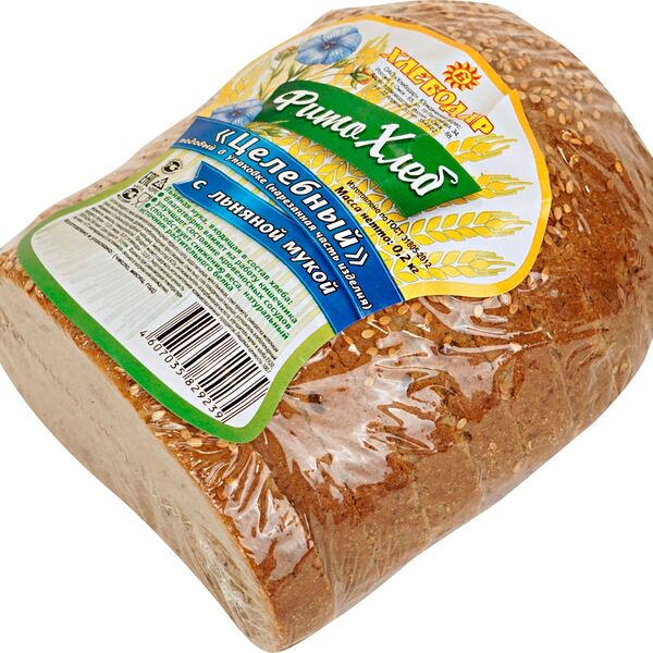 Хлеб Хлебодар Целебный подовый первый сорт в нарезке