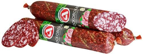 Колбаса Армавирский МК Московская сырокопченая вес