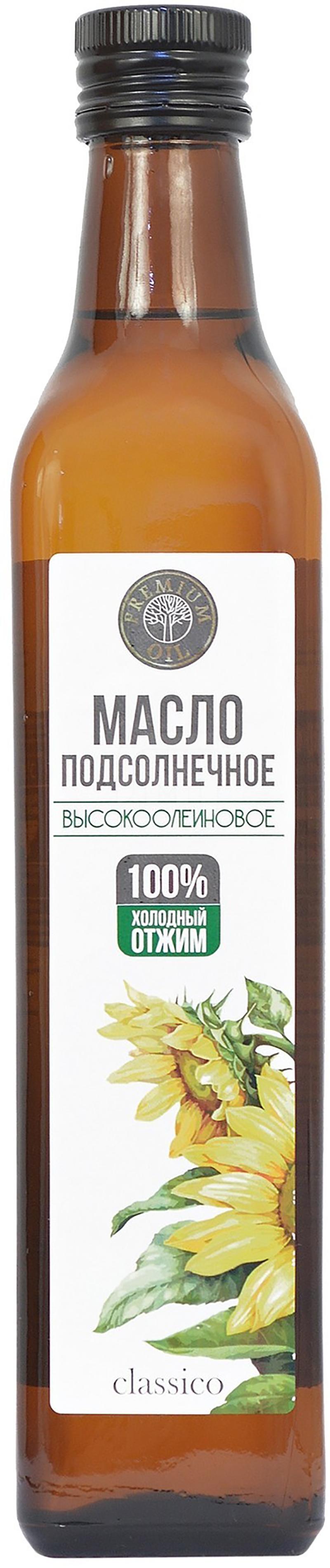 

Масло подсолнечное Premium Oil холодного отжима нерафинированное