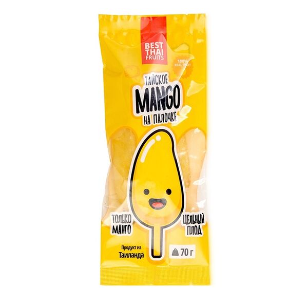 Манго на палочке, замороженное