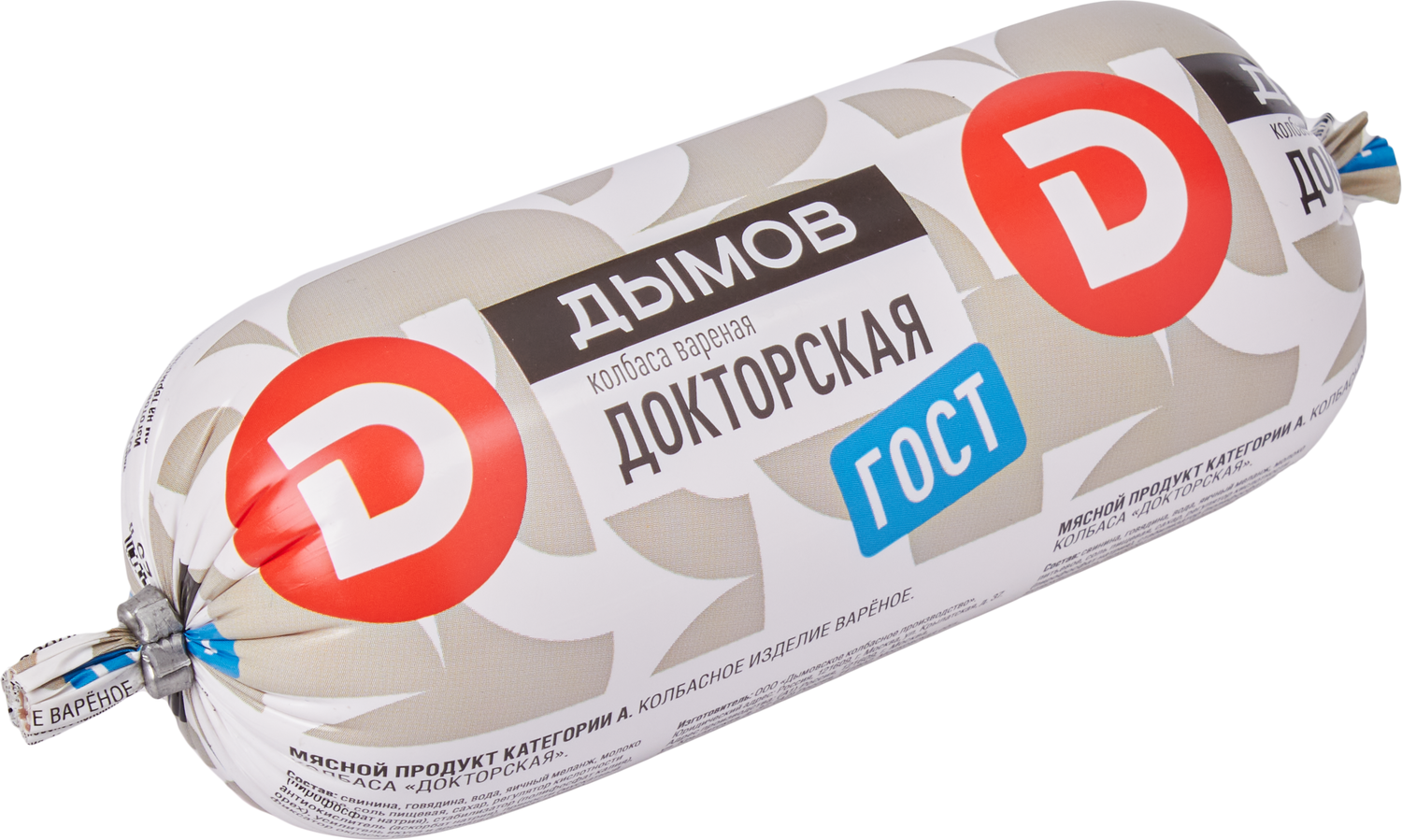

Колбаса варёная Дымов Докторская категория А 500 г