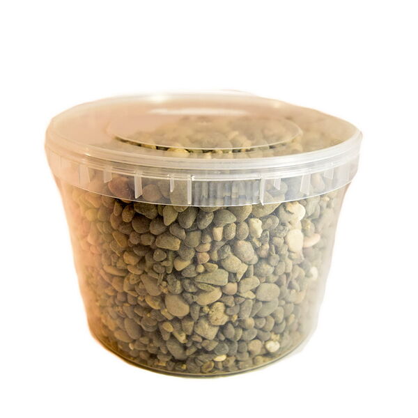 Грунт морская галька в ведре, размер гранул 3-6мм