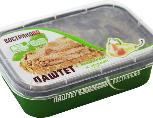 Паштет Востряково с индейкой и грушей 160г