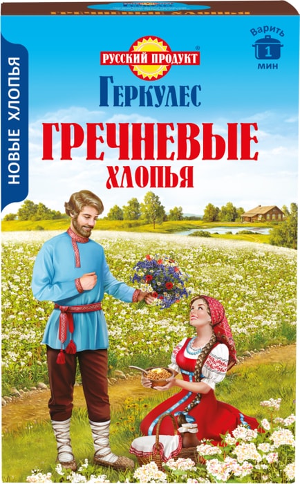 

Хлопья гречневые Русский продукт Геркулес 300 г