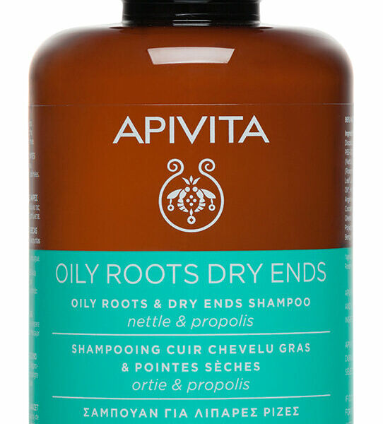 APIVITA Шампунь для волос жирных у корней и сухих на кончиках с крапивой и прополисом 250 мл