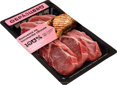 Котлета Образцово свиная на кости 400 г