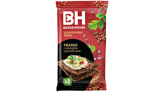 Хлебцы Baker House Скандинавские ржаные цельнозерновые