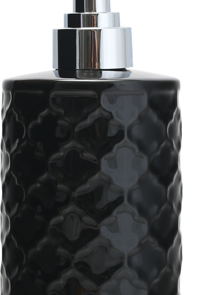 Дозатор для мыла HOMECLUB Black&White, керамика